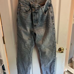 PRINCESS POLLY HOLLY ASYMMETRIC JEANS